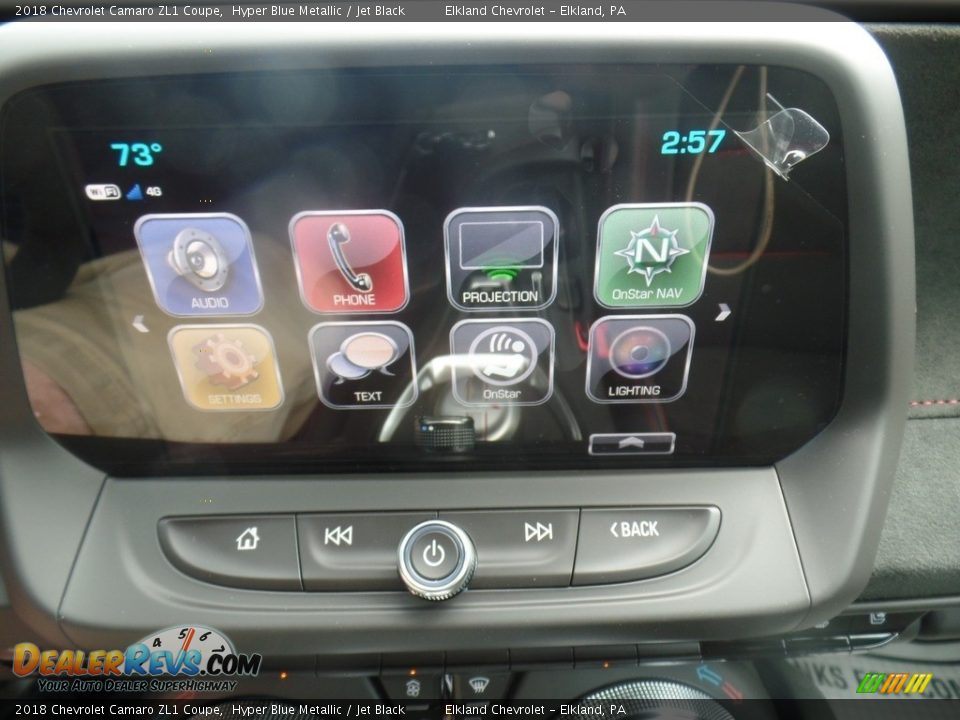 2018 Chevrolet Camaro ZL1 Coupe Hyper Blue Metallic / Jet Black Photo #31