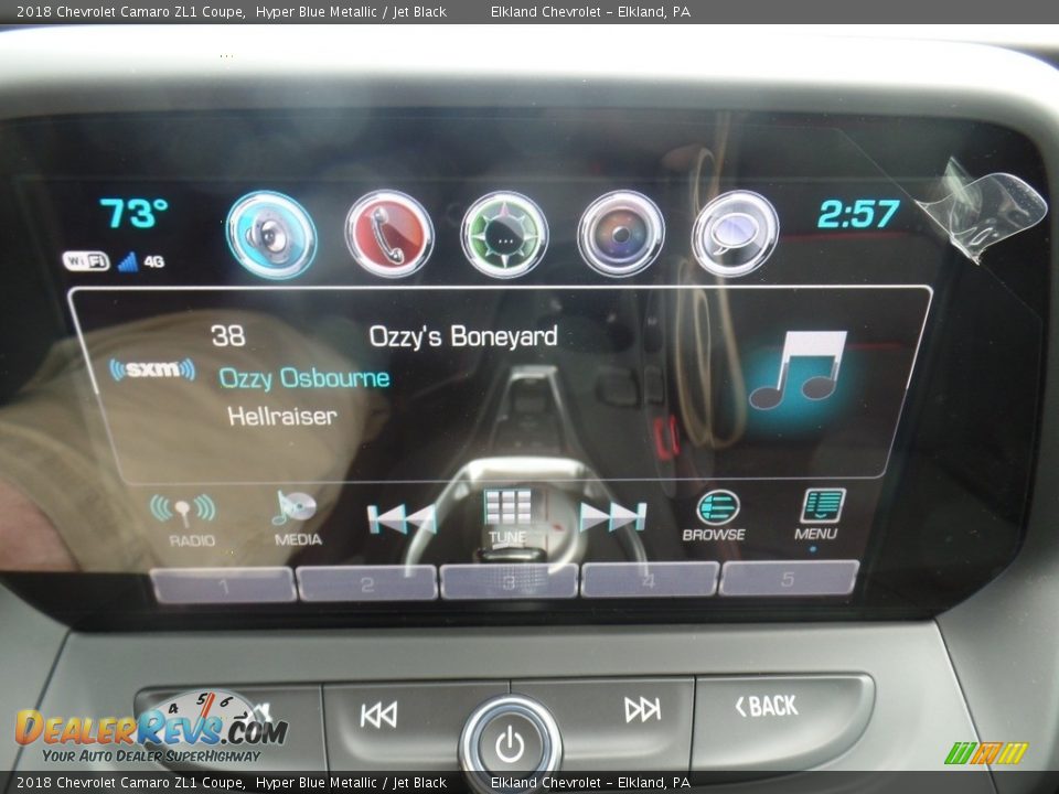 2018 Chevrolet Camaro ZL1 Coupe Hyper Blue Metallic / Jet Black Photo #32