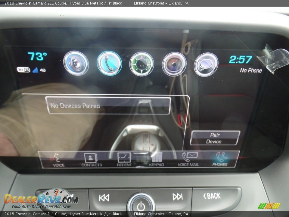 2018 Chevrolet Camaro ZL1 Coupe Hyper Blue Metallic / Jet Black Photo #33