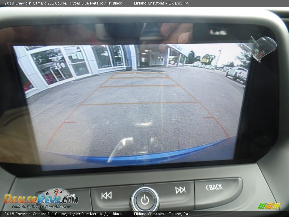 2018 Chevrolet Camaro ZL1 Coupe Hyper Blue Metallic / Jet Black Photo #35