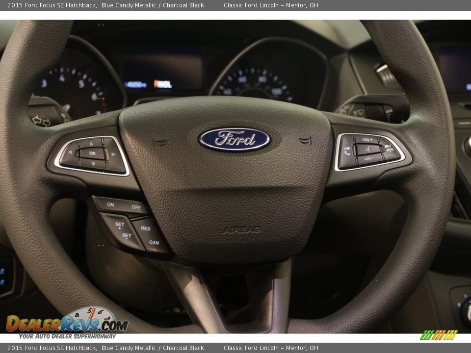 2015 Ford Focus SE Hatchback Blue Candy Metallic / Charcoal Black Photo #7