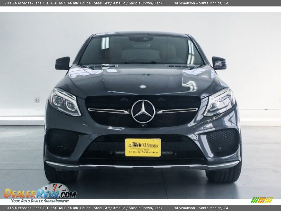2016 Mercedes-Benz GLE 450 AMG 4Matic Coupe Steel Grey Metallic / Saddle Brown/Black Photo #2