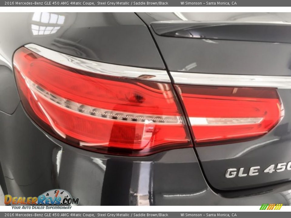 2016 Mercedes-Benz GLE 450 AMG 4Matic Coupe Steel Grey Metallic / Saddle Brown/Black Photo #26