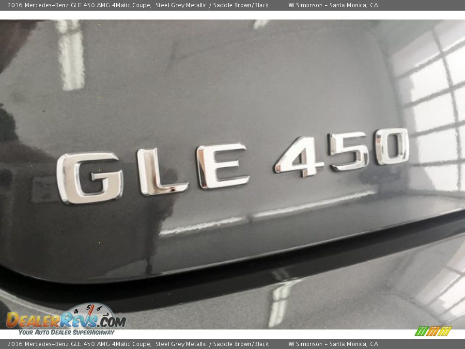 2016 Mercedes-Benz GLE 450 AMG 4Matic Coupe Steel Grey Metallic / Saddle Brown/Black Photo #27
