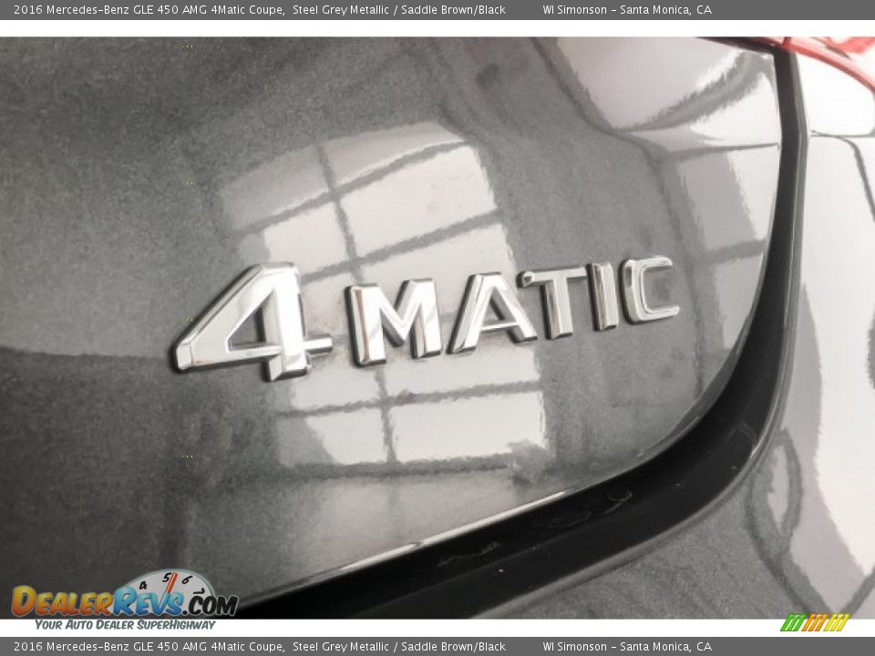 2016 Mercedes-Benz GLE 450 AMG 4Matic Coupe Steel Grey Metallic / Saddle Brown/Black Photo #28