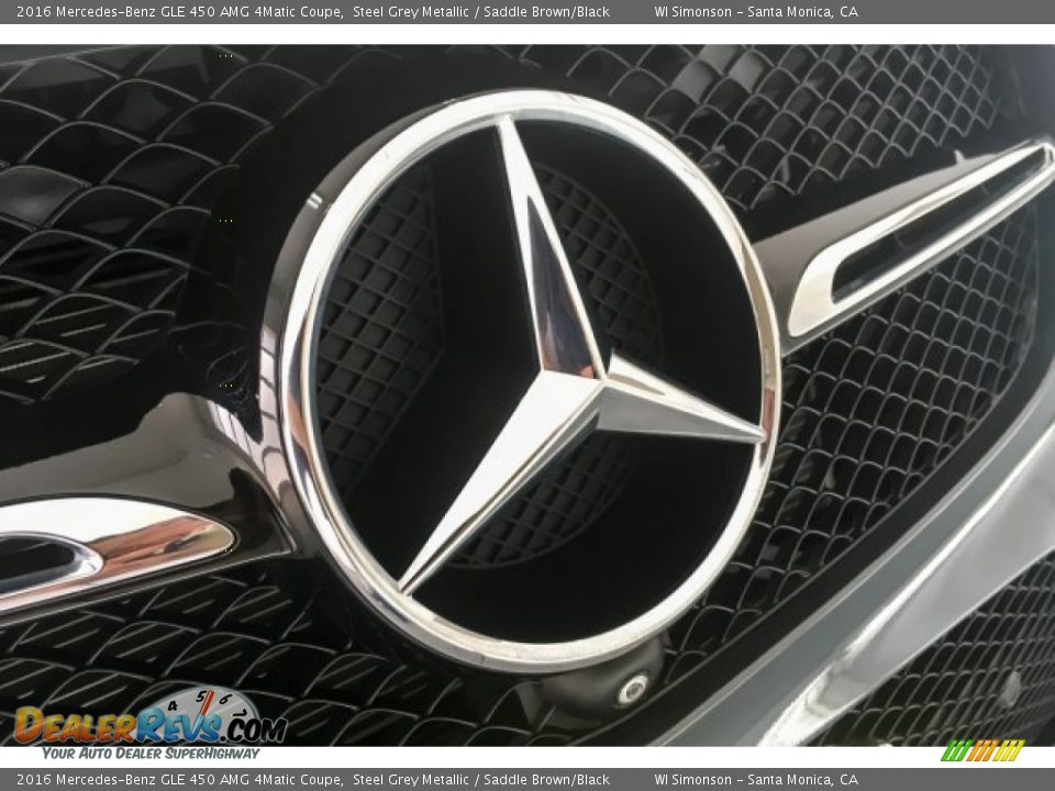 2016 Mercedes-Benz GLE 450 AMG 4Matic Coupe Steel Grey Metallic / Saddle Brown/Black Photo #34