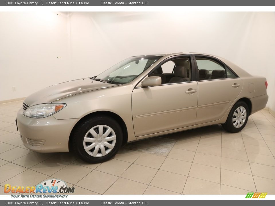 2006 Toyota Camry LE Desert Sand Mica / Taupe Photo #3