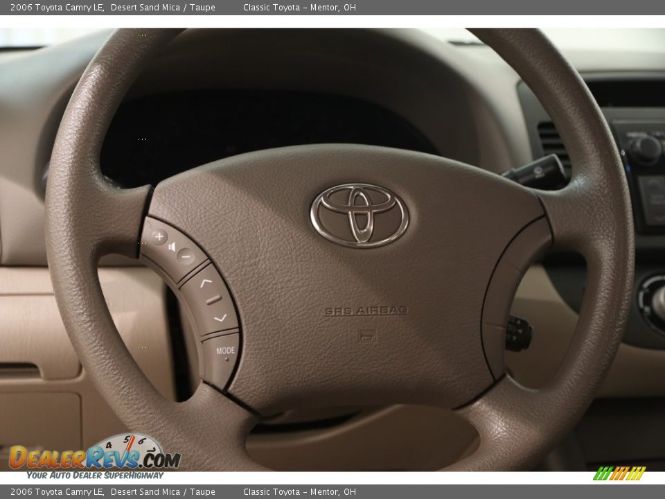 2006 Toyota Camry LE Desert Sand Mica / Taupe Photo #8
