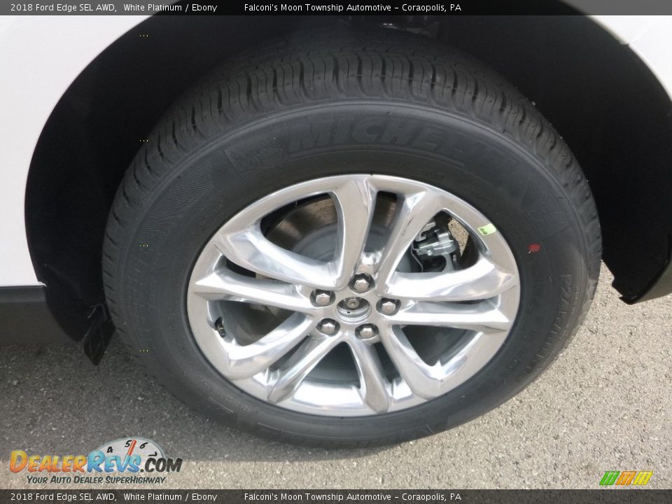 2018 Ford Edge SEL AWD White Platinum / Ebony Photo #7