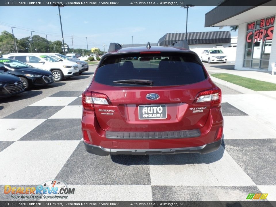 2017 Subaru Outback 2.5i Limited Venetian Red Pearl / Slate Black Photo #4