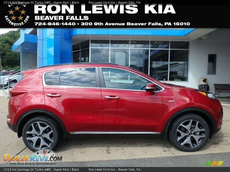 2019 Kia Sportage SX Turbo AWD Hyper Red / Black Photo #1