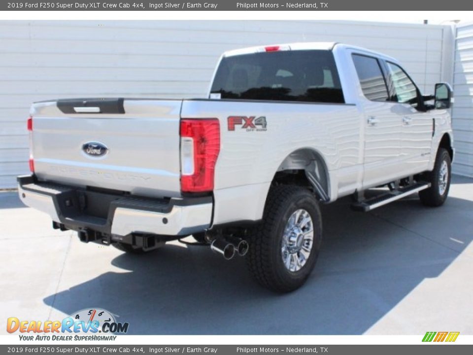 2019 Ford F250 Super Duty XLT Crew Cab 4x4 Ingot Silver / Earth Gray Photo #9
