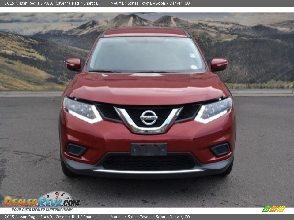 2015 Nissan Rogue S AWD Cayenne Red / Charcoal Photo #8