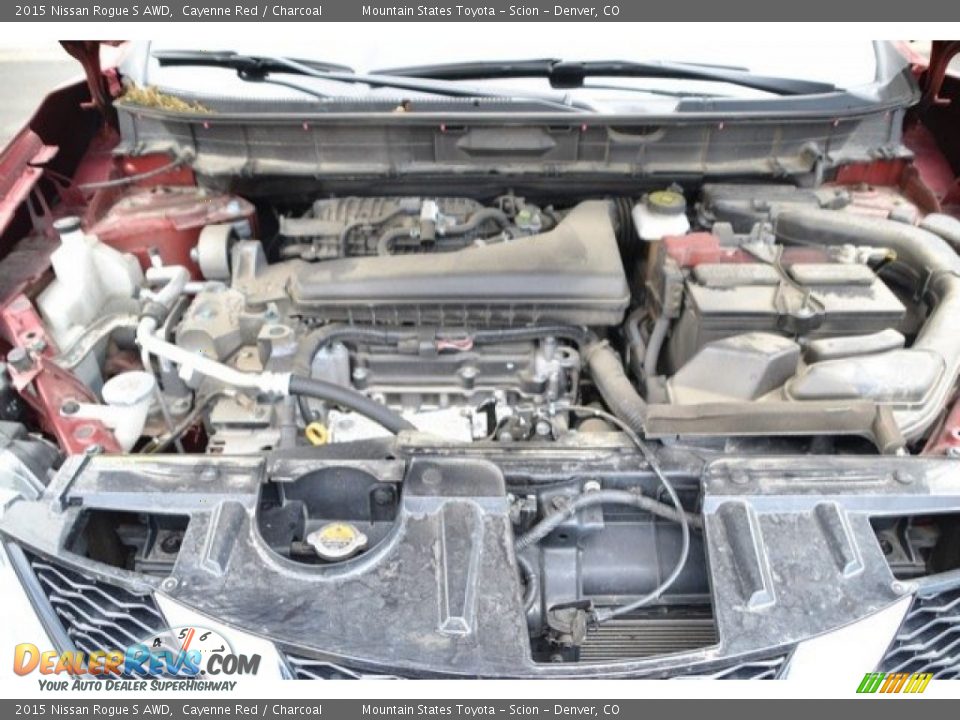 2015 Nissan Rogue S AWD Cayenne Red / Charcoal Photo #9