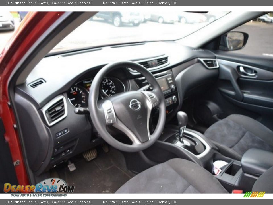 2015 Nissan Rogue S AWD Cayenne Red / Charcoal Photo #10