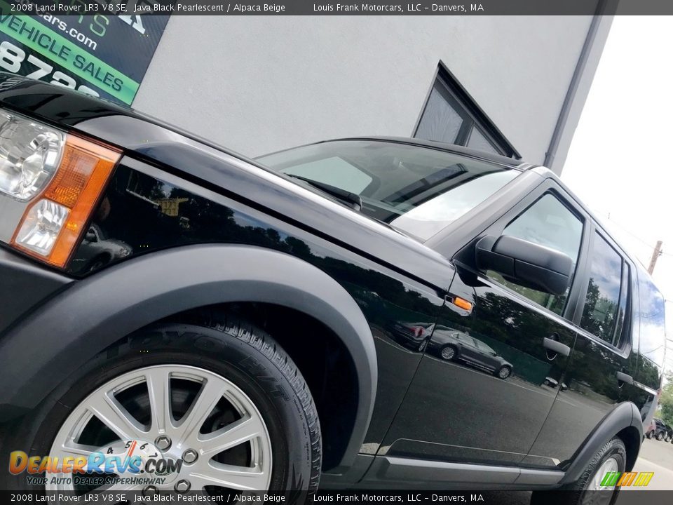 2008 Land Rover LR3 V8 SE Java Black Pearlescent / Alpaca Beige Photo #16