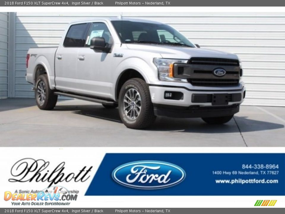 2018 Ford F150 XLT SuperCrew 4x4 Ingot Silver / Black Photo #1