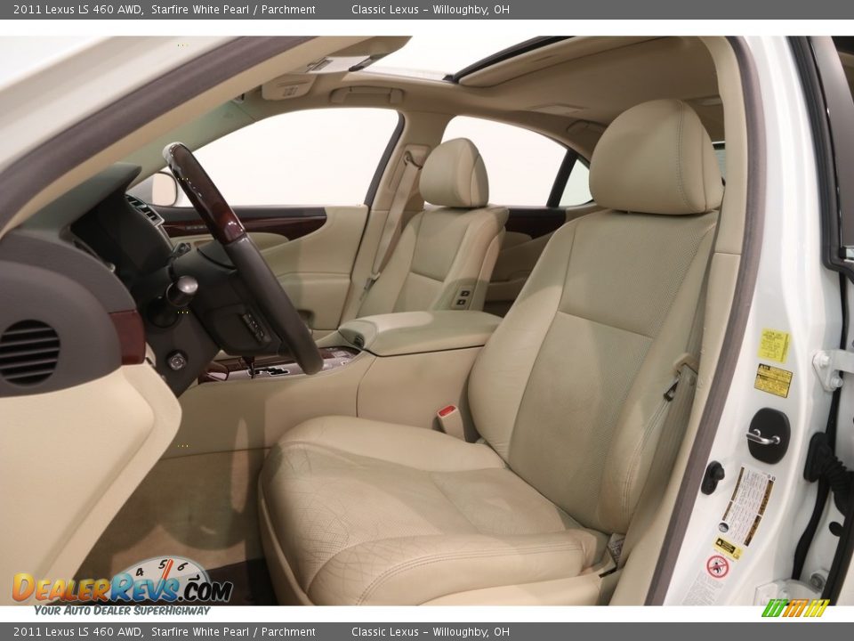 2011 Lexus LS 460 AWD Starfire White Pearl / Parchment Photo #7