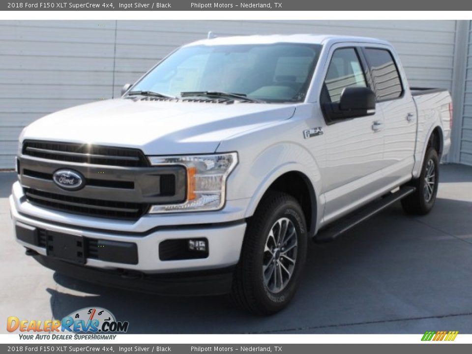 2018 Ford F150 XLT SuperCrew 4x4 Ingot Silver / Black Photo #3