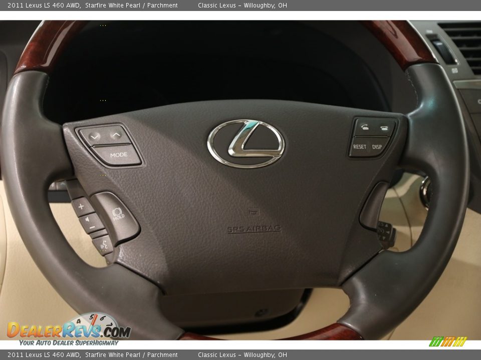 2011 Lexus LS 460 AWD Starfire White Pearl / Parchment Photo #9