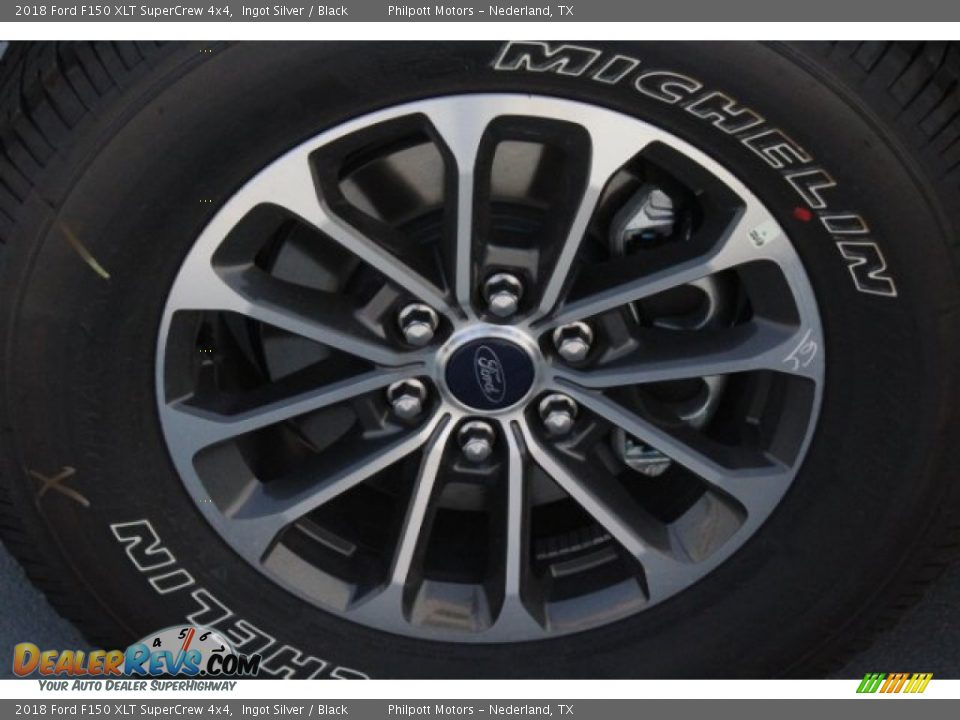 2018 Ford F150 XLT SuperCrew 4x4 Ingot Silver / Black Photo #5