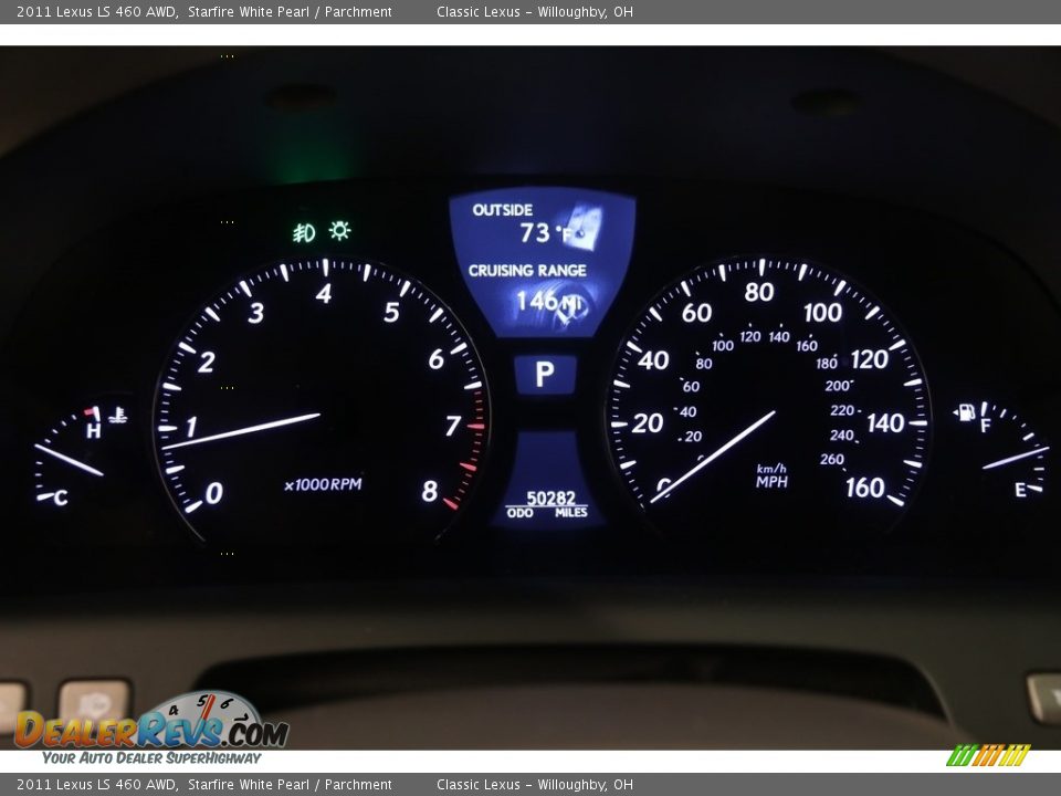 2011 Lexus LS 460 AWD Starfire White Pearl / Parchment Photo #10