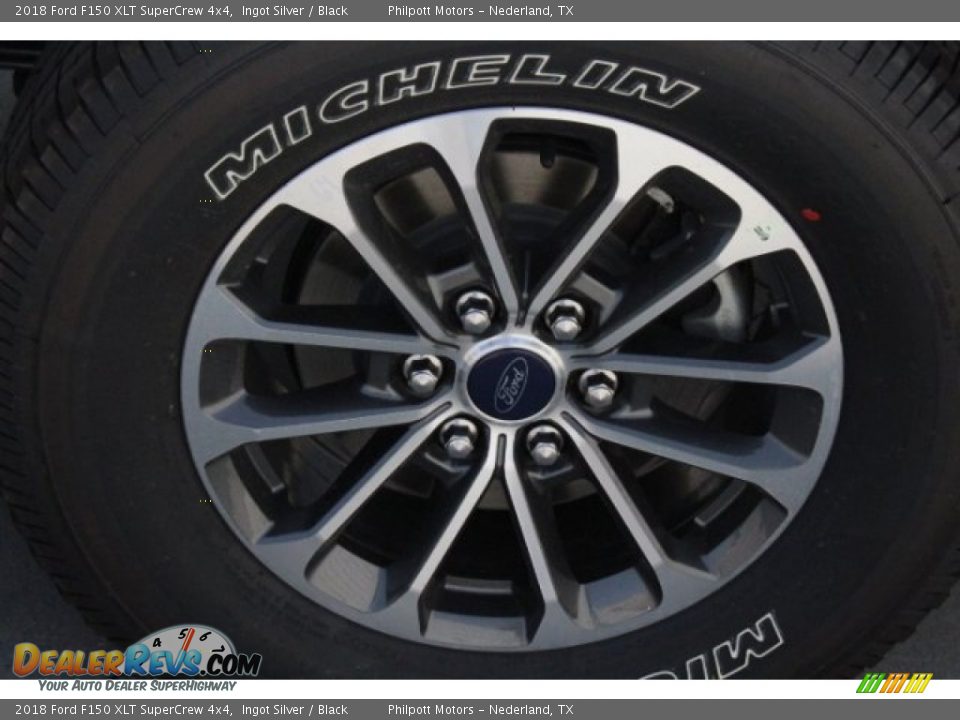 2018 Ford F150 XLT SuperCrew 4x4 Ingot Silver / Black Photo #6