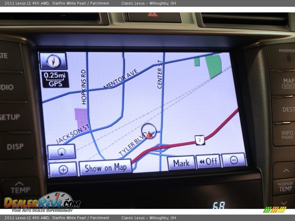 2011 Lexus LS 460 AWD Starfire White Pearl / Parchment Photo #13