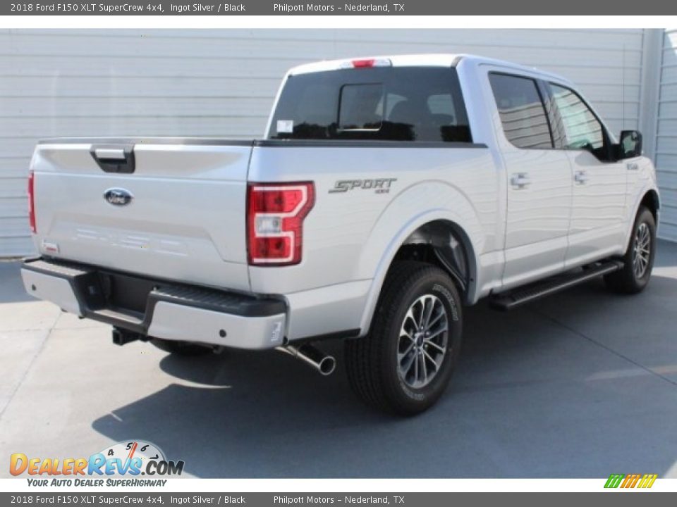 2018 Ford F150 XLT SuperCrew 4x4 Ingot Silver / Black Photo #10