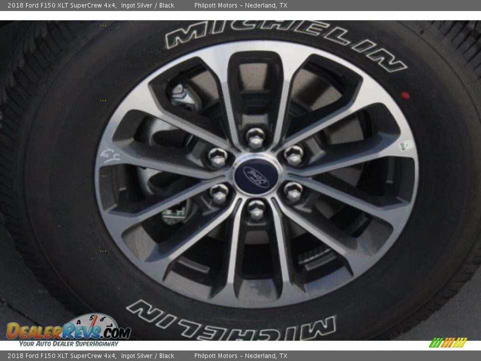 2018 Ford F150 XLT SuperCrew 4x4 Ingot Silver / Black Photo #12