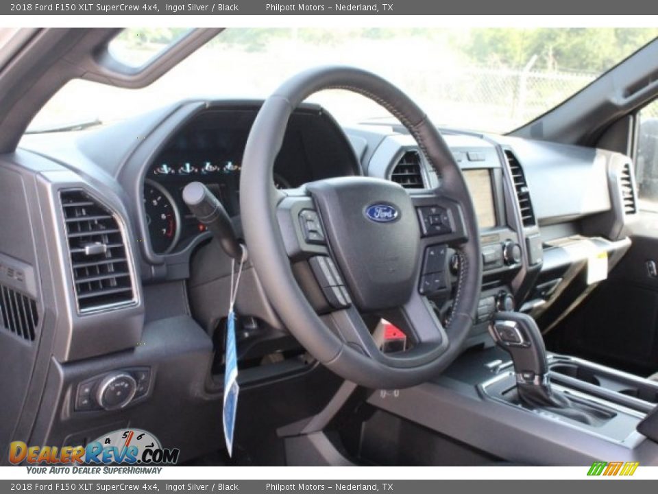 2018 Ford F150 XLT SuperCrew 4x4 Ingot Silver / Black Photo #14