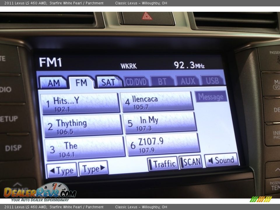 2011 Lexus LS 460 AWD Starfire White Pearl / Parchment Photo #16