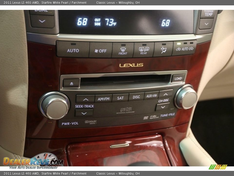 2011 Lexus LS 460 AWD Starfire White Pearl / Parchment Photo #17