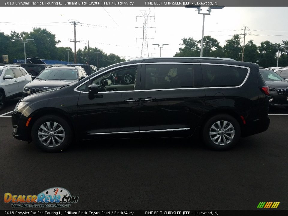 2018 Chrysler Pacifica Touring L Brilliant Black Crystal Pearl / Black/Alloy Photo #3