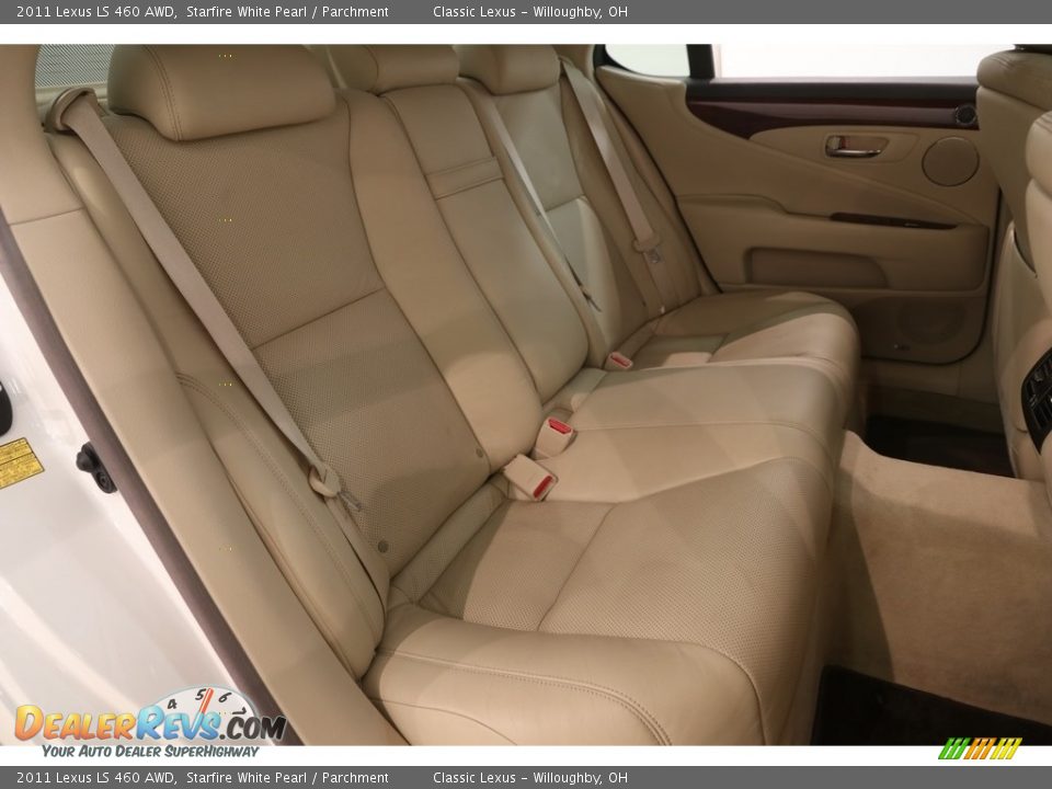 2011 Lexus LS 460 AWD Starfire White Pearl / Parchment Photo #22