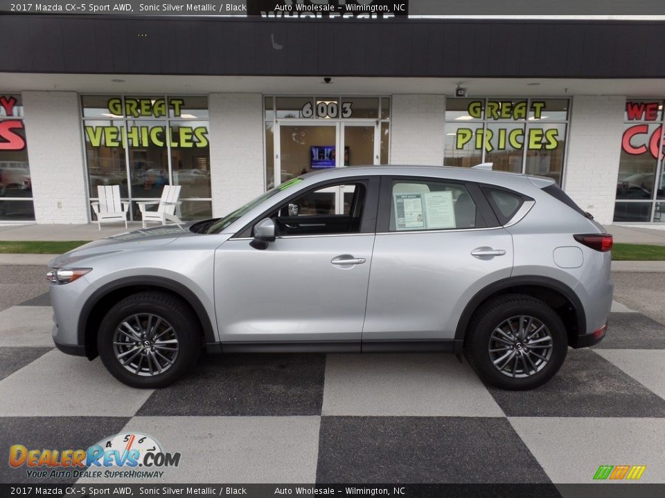 2017 Mazda CX-5 Sport AWD Sonic Silver Metallic / Black Photo #1