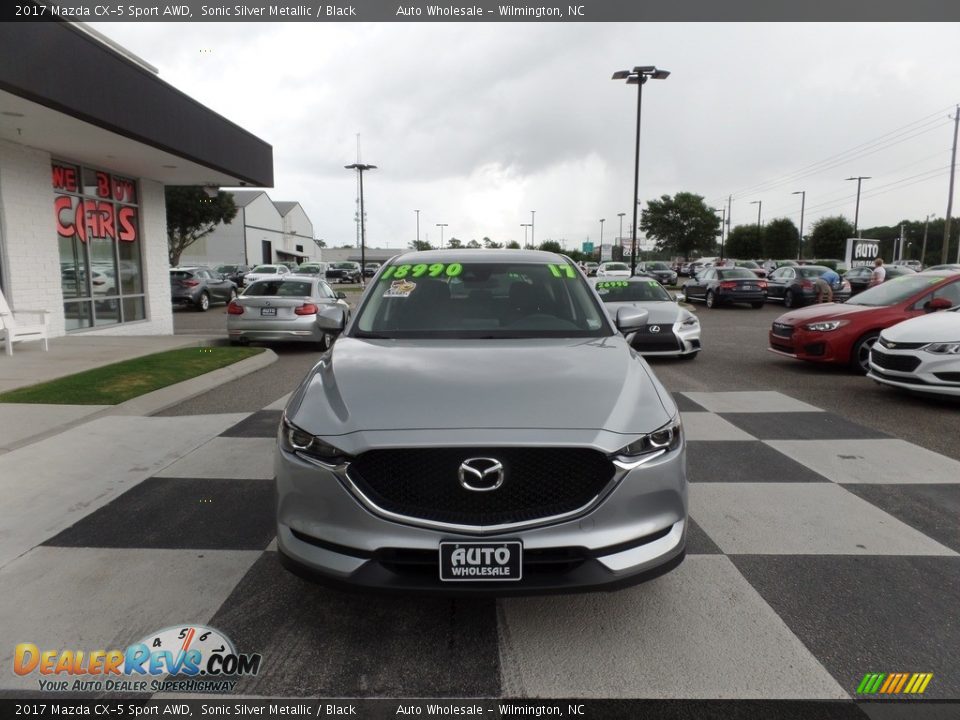 2017 Mazda CX-5 Sport AWD Sonic Silver Metallic / Black Photo #2