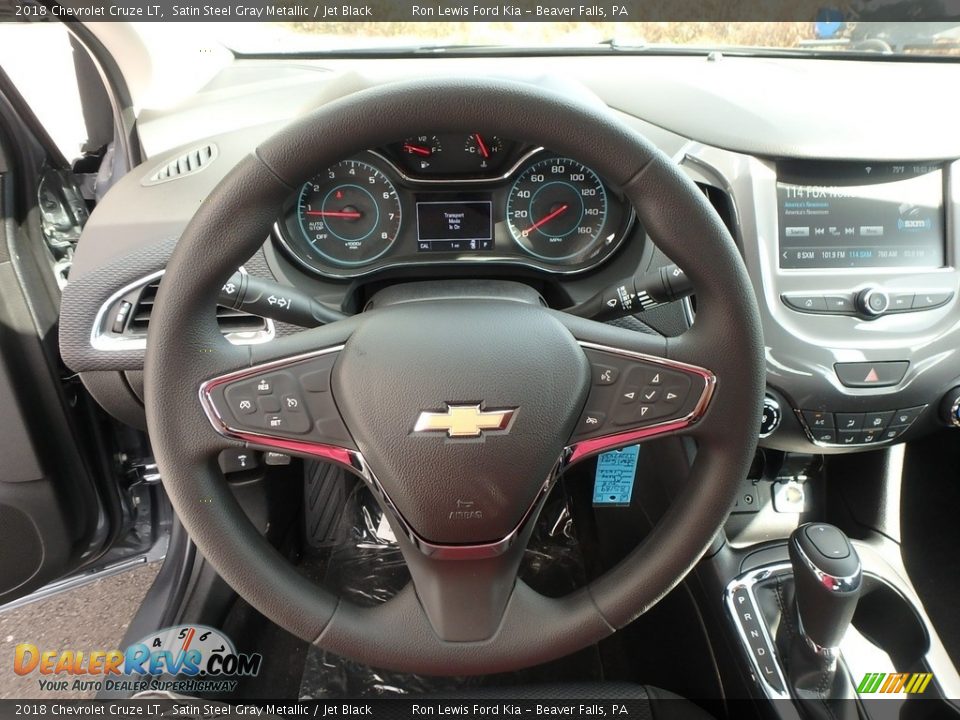 2018 Chevrolet Cruze LT Satin Steel Gray Metallic / Jet Black Photo #15