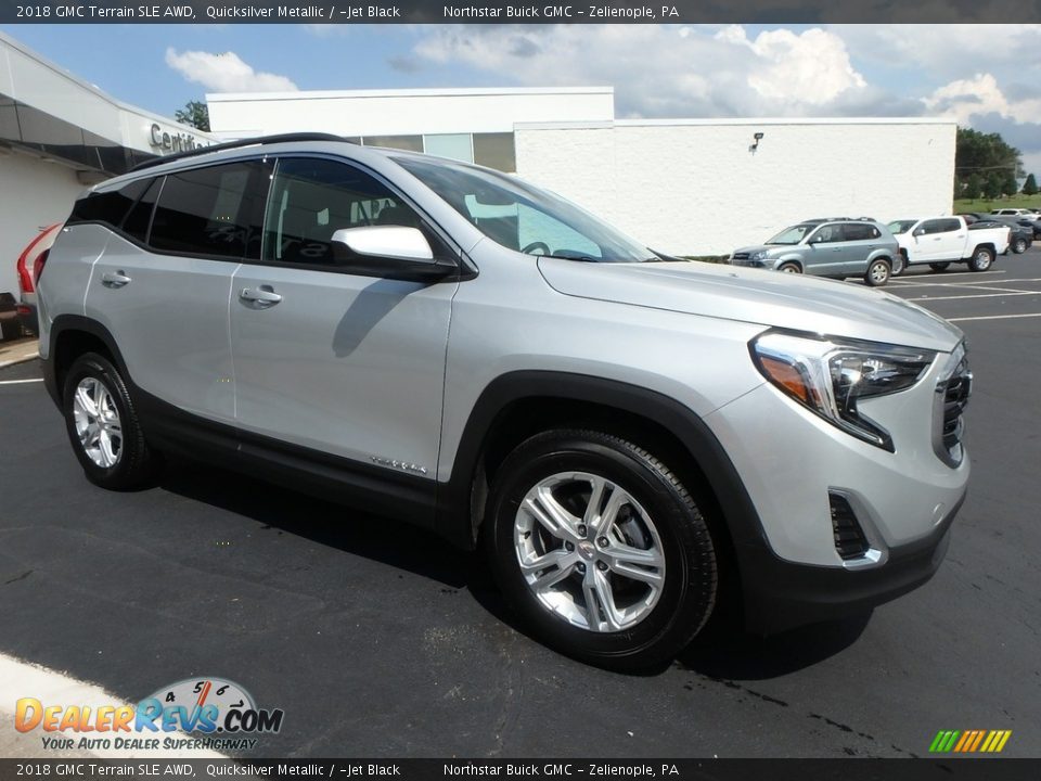 2018 GMC Terrain SLE AWD Quicksilver Metallic / ­Jet Black Photo #3