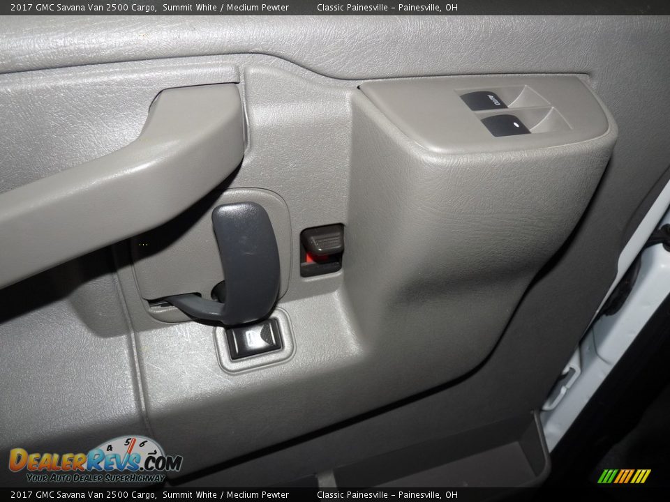 2017 GMC Savana Van 2500 Cargo Summit White / Medium Pewter Photo #8