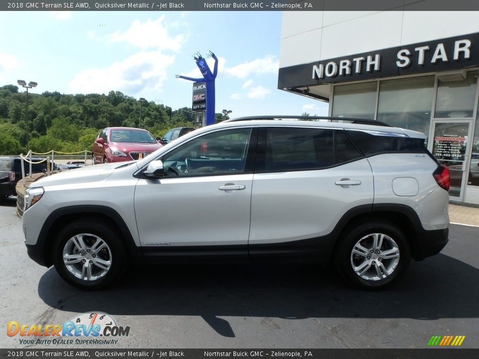 2018 GMC Terrain SLE AWD Quicksilver Metallic / ­Jet Black Photo #9