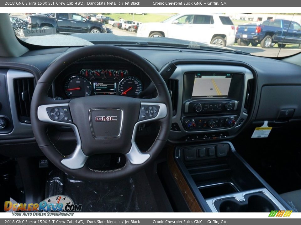 Dashboard of 2018 GMC Sierra 1500 SLT Crew Cab 4WD Photo #5