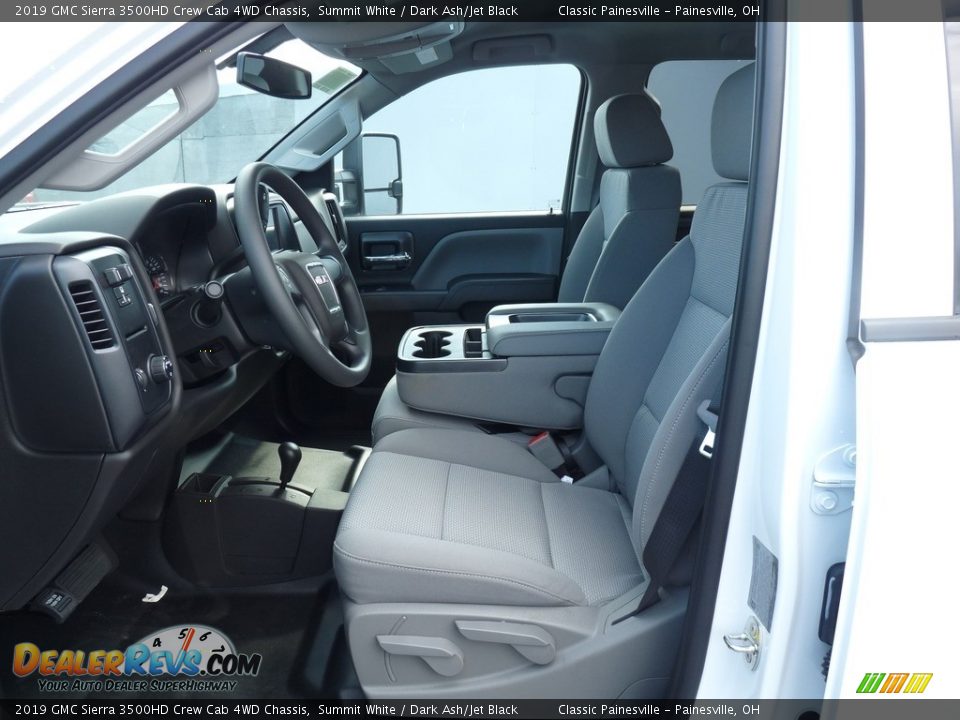 2019 GMC Sierra 3500HD Crew Cab 4WD Chassis Summit White / Dark Ash/Jet Black Photo #7