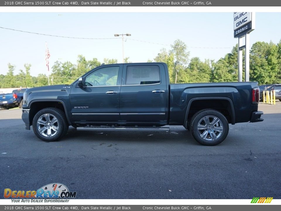 2018 GMC Sierra 1500 SLT Crew Cab 4WD Dark Slate Metallic / Jet Black Photo #15