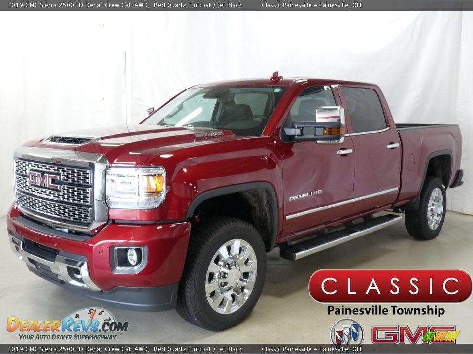 2019 GMC Sierra 2500HD Denali Crew Cab 4WD Red Quartz Tintcoat / Jet Black Photo #1