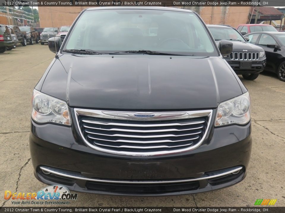 2012 Chrysler Town & Country Touring Brilliant Black Crystal Pearl / Black/Light Graystone Photo #4