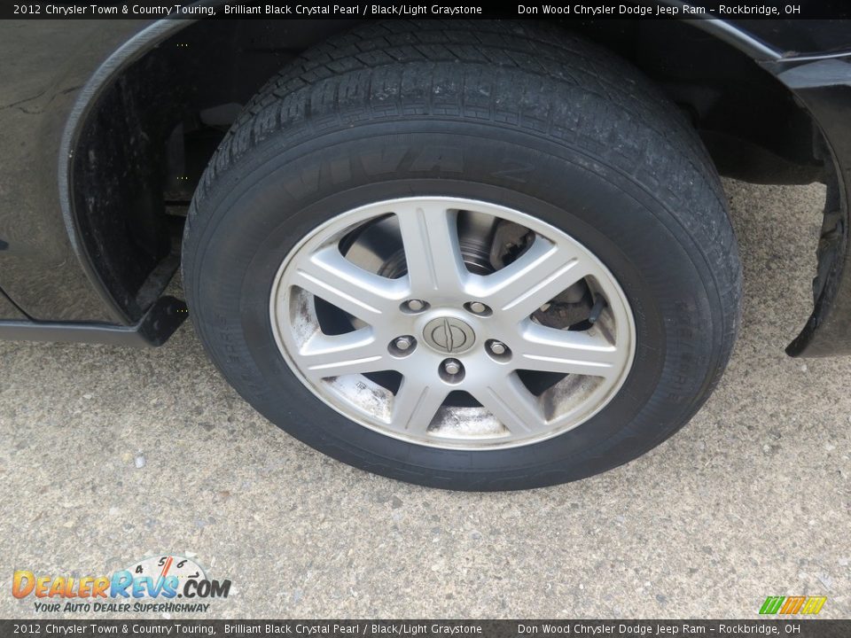 2012 Chrysler Town & Country Touring Brilliant Black Crystal Pearl / Black/Light Graystone Photo #21