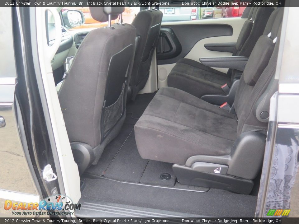2012 Chrysler Town & Country Touring Brilliant Black Crystal Pearl / Black/Light Graystone Photo #29