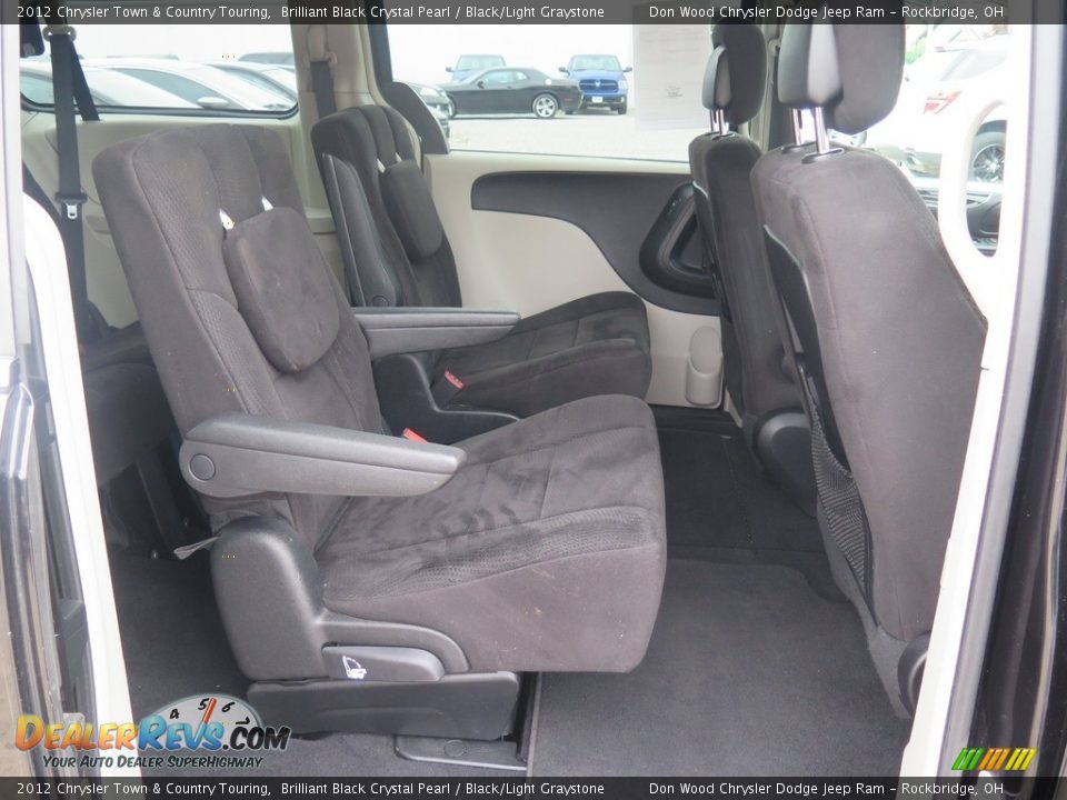 2012 Chrysler Town & Country Touring Brilliant Black Crystal Pearl / Black/Light Graystone Photo #30