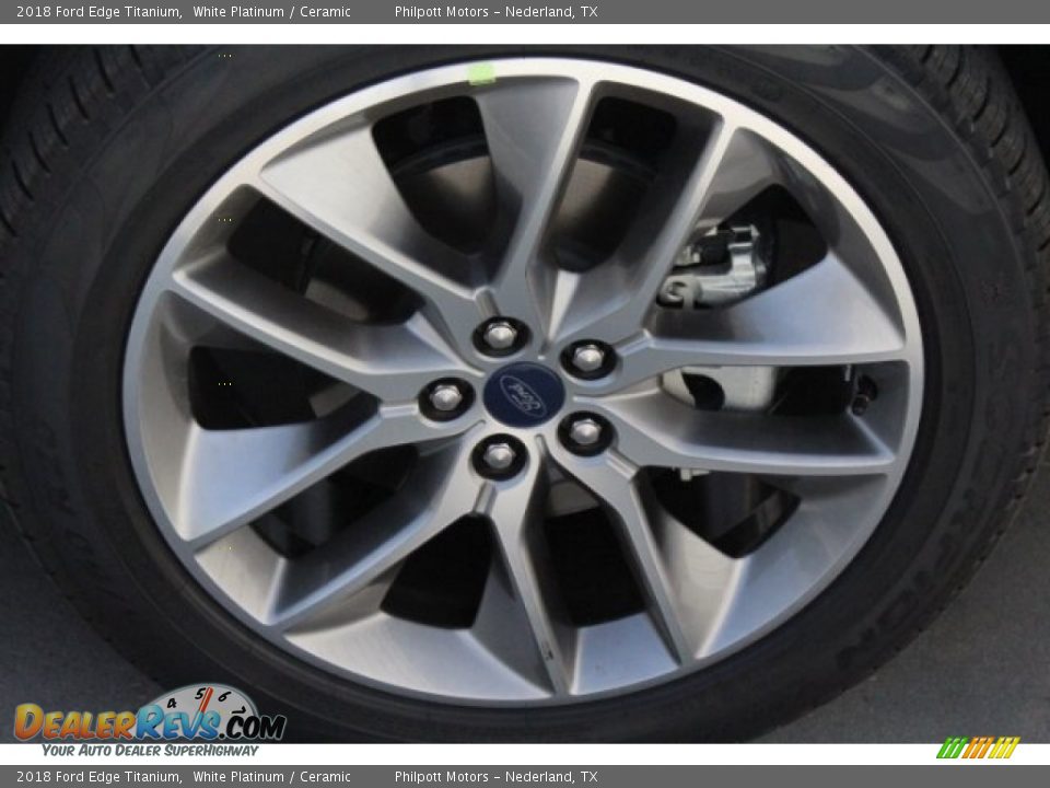 2018 Ford Edge Titanium White Platinum / Ceramic Photo #11